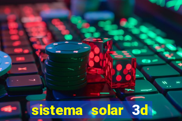 sistema solar 3d em movimento